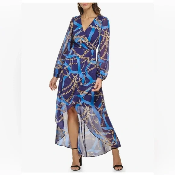 front twist v neck maxi dress in yellow Yellow Floral V-Neck Maxi Dress With Slit